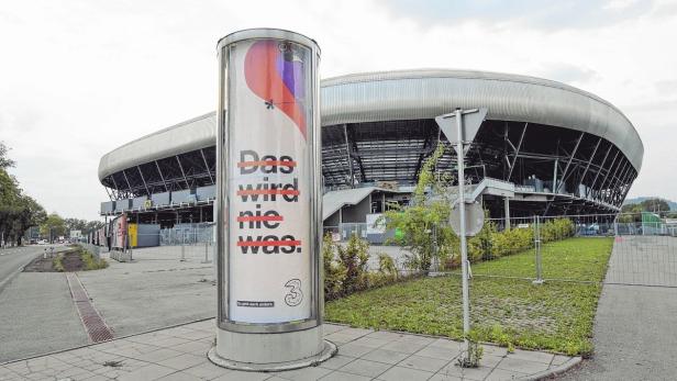 Purer Zufall, dass der Werbespruch eines Mobilfunkanbieters perfekt zum Hickhack rund um das Klagenfurter Wörthersee-Stadion passt