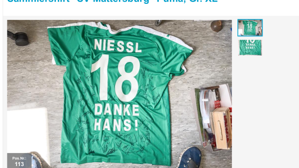 "Danke Hans!": Diese Kuriositäten des SV Mattersburg werden versteigert