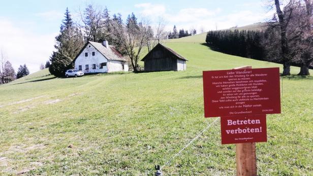 "Es reicht": Bauer sperrt Wanderroute in Niederösterreich
