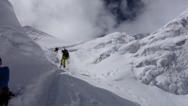 Der8162 Meter hohe Manaslu war das Ziel der Expedition