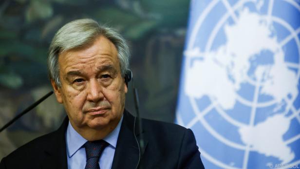 UNO-Generalsekretär Guterres in Sorge