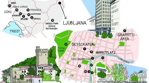 Weekender Ljubljana & Vipava-Tal: die Hotspots