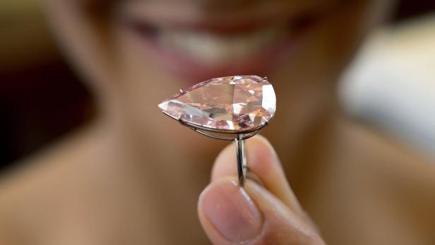 Versteigert für 27, 8 Millionen Euro: Der Diamant &quot;Unique Pink&quot;