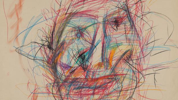 Das "Gesicht" wurde 1983 von Adolf Frohner gezeichnet