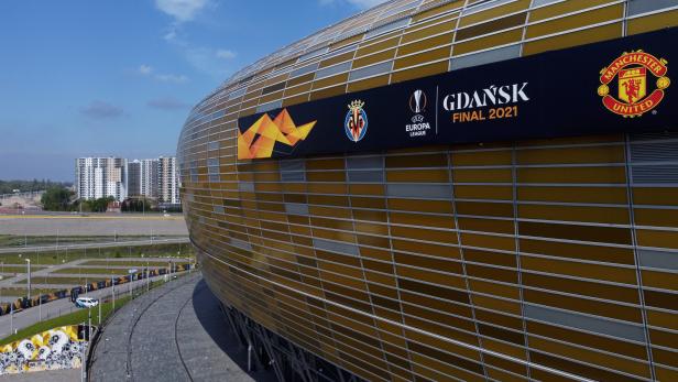 General view of Polsat Plus Arena Gdansk stadium prior to 2021 UEFA Europa League final in Gdansk