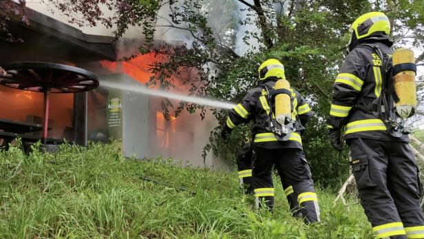 Brand in Kellerstöckl sorgte im Südburgenland für Großeinsatz