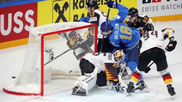IIHF World Ice Hockey Championship 2021 - Group B - Kazakhstan v Germany