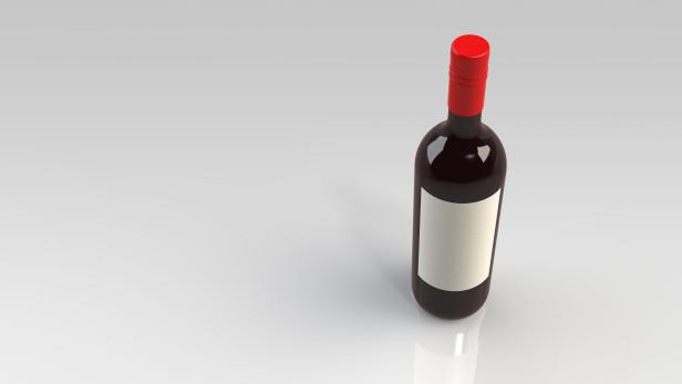 Bottle of red wine