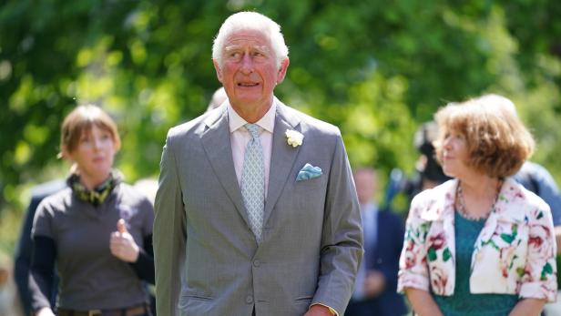 Britain's Prince Charles visits Somerville College in Oxford