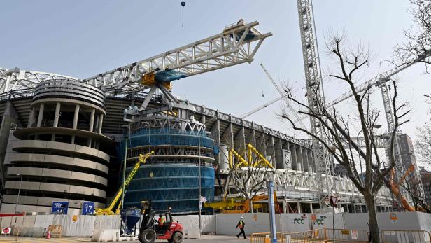 Baustelle: Im Bernabéu-Stadion wird gearbeitet, deswegen zieht Real vorläufig um