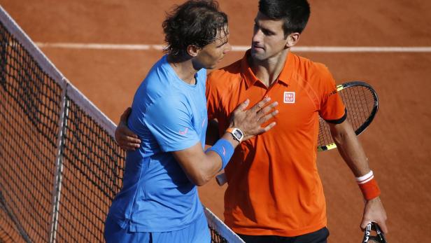 Am 3. Juni 2015 verlor Nadal (li.) das letzte Mal ein Spiel in Paris
