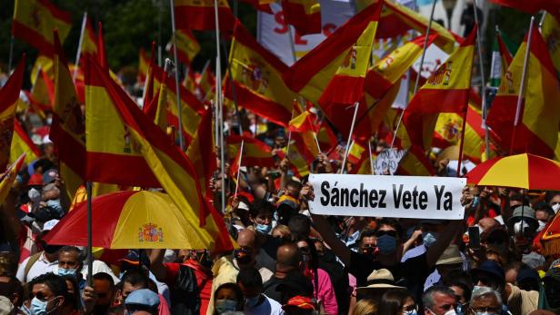 Proteste gegen Enthaftung katalanischer Separatisten in Madrid