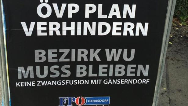FPÖ will Bezirk Wien-Umgebung auch nach 2017 beibehalten