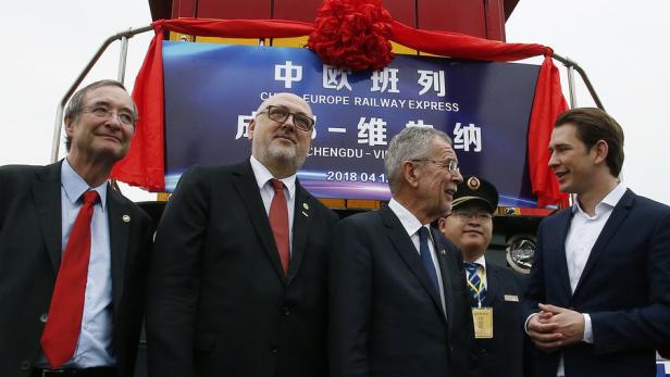 Die österreichische Delegation zu Gast in China.