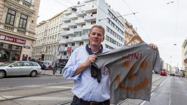 Unternehmer Klaus Tengler fürchtet um die Popularität des Sobieskiviertels.