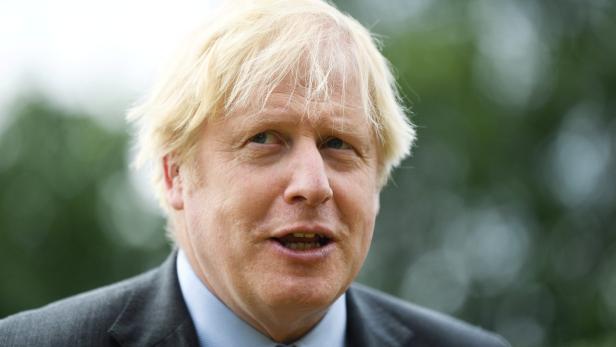 Britain's Prime Minister Boris Johnson visits the Aldershot Garrison