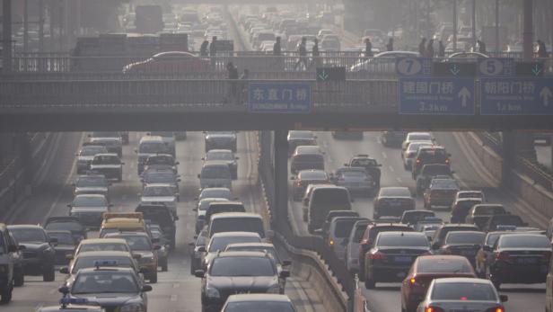 Smog in Peking: China hat mit massiver Luftverschmutzung zu kämpfen.
