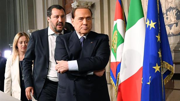 Silvio Berlusconi will Matteo Salvini und Giorgia Meloni für einen Rechtsblock gewinnen – die Frau im Bunde lehnte bereits ab