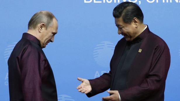 Xi Jinping und Wladimir Putin bei einem Treffen in Peking.
