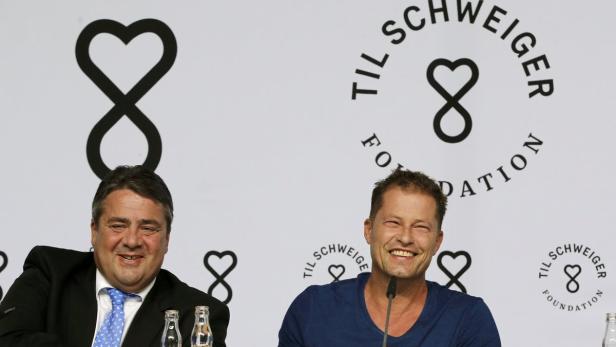 Zwei im Gleichklang: SPD-Chef Sigmar Gabriel und Schauspieler Til Schweiger.