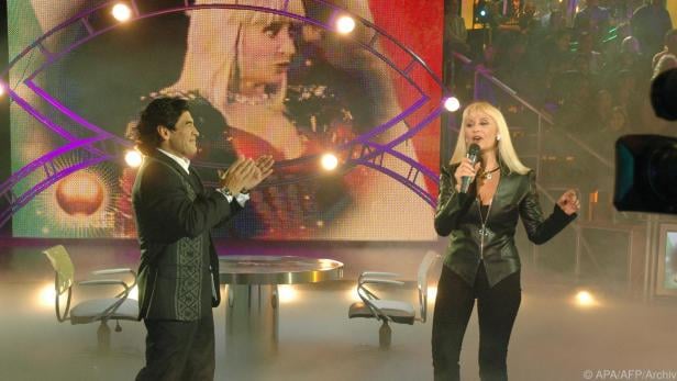 Raffaella Carrá während einer Show im Jahr 2005