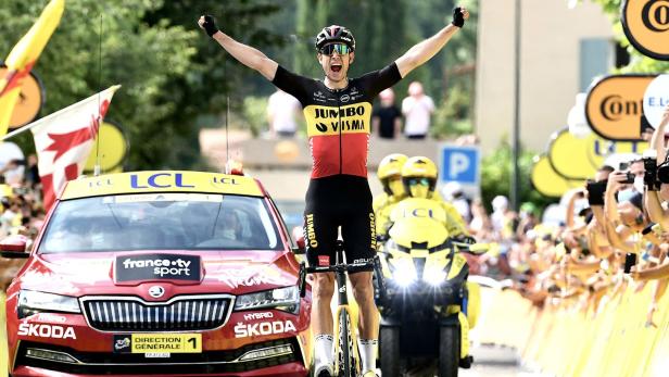 Alles richtig gemacht: Wout van Aert holte sich die elfte Etappe