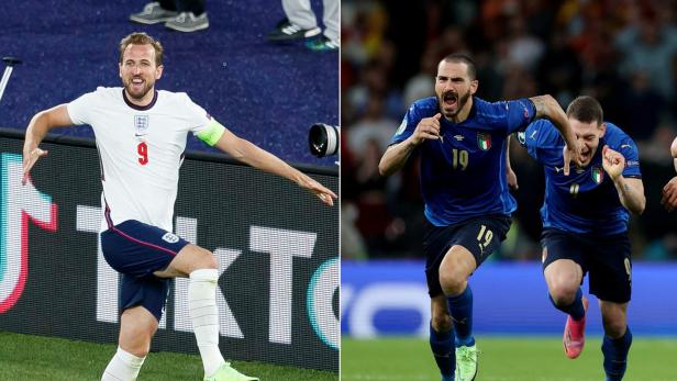 England gegen Italien: Das sind die zwei Finalisten der EURO 2020