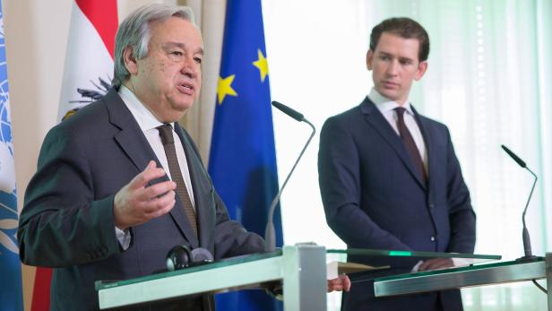 2018: António Guterres und Sebastian Kurz