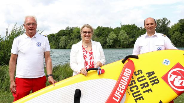 Rettungsschwimmer hoffen auf neue Zentrale beim Ratzersdorfer See
