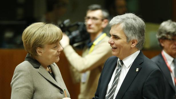 Kanzlerin Merkel und Bundeskanzler Faymann