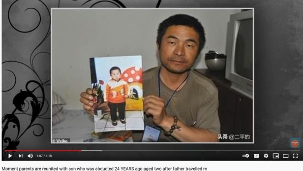 Vor 24 Jahren entführt: Chinesischer Sohn mit Vater wiedervereint