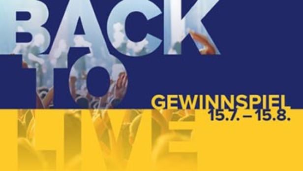 Große Gewinnspieloffensive bei backtolive.at