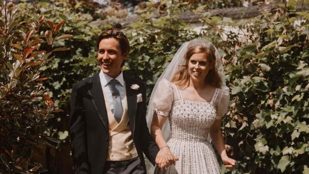 Prinzessin Beatrice mit Edoardo am Tag ihrer Hochzeit