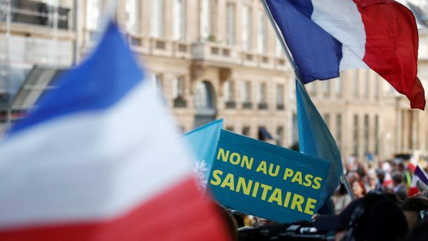 Proteste gegen Maßnahmen in Frankreich letzte Woche