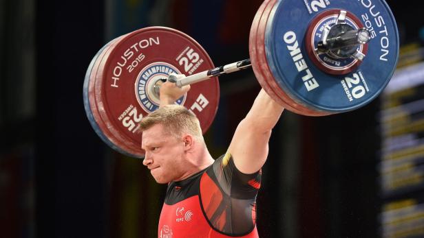 USA WEIGHTLIFTING WORLD CHAMPIONSHIPS Tomasz Zielinski wurde von Olympia ausgeschlossen.