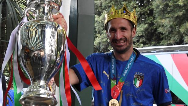 Euro 2020 - Italy players arrive at hotel in Rome after winning the European Championship