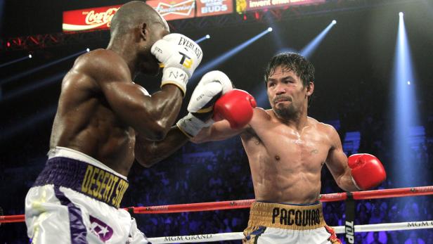 Manny Pacquiao bei seinem letzten Kampf gegen den Amerikaner Timothy Bradley