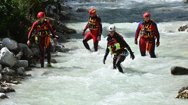 Nach der Flutwelle in der Höllentalklamm