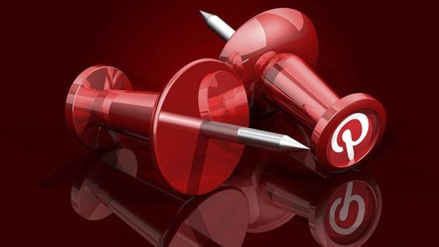 Pinterest - 3D-Pins mit Logo Pinterest wird 100