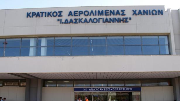 Das Gebäude des Flughafens Chania „Ioannis Daskalogiannis“.