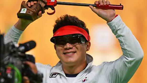 Südkoreaner Jin gewann drittes Gold in Folge im Schießen