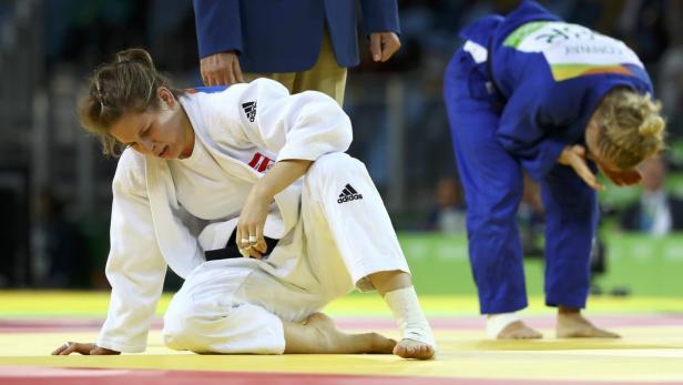 Judo - Women -70 kg Bronze Medal Contests Bernadette Graf verpasste eine Medaille nur knapp.