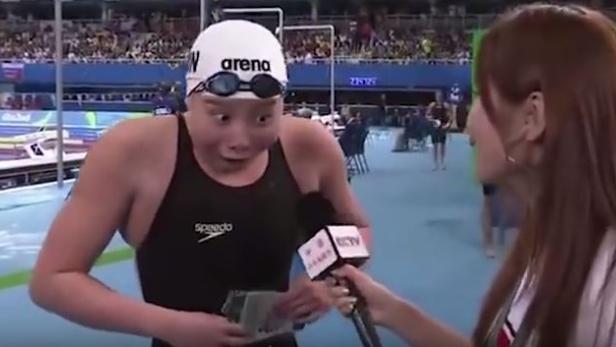 Chinesische Schwimmerin avanciert zum Internet-Star