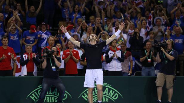 Great Britain v Australia - Davis Cup Semi Final Andy Murray brachte die Briten ins Endspiel.