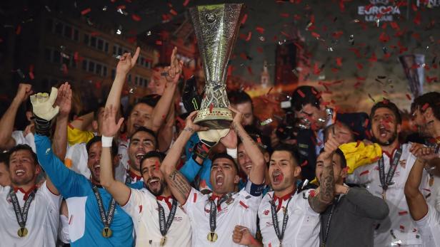 Sevilla schaffte den Titel-Hattrick in der Europa League - als bislang einziger Klub.