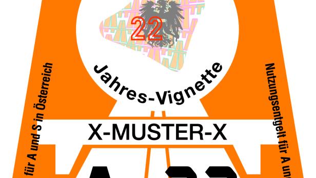 Neues Autobahnpickerl hat die Farbe "Marille"