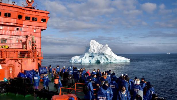 Ausflug in die Arktis: Eine Gruppe Studenten hat eine Reise auf einem russischen Eisbrecher zum nördlichsten Punkt der Welt gewonnen.