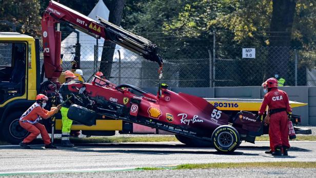 Formel 1: Heftiger Trainingsunfall von Sainz in Monza