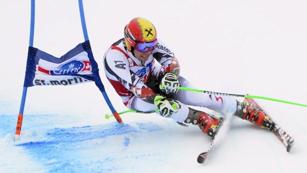 Stilstudie Nummer eins: Marcel Hirscher sucht stets die direkte Linie zum Tor und aufs Podest.