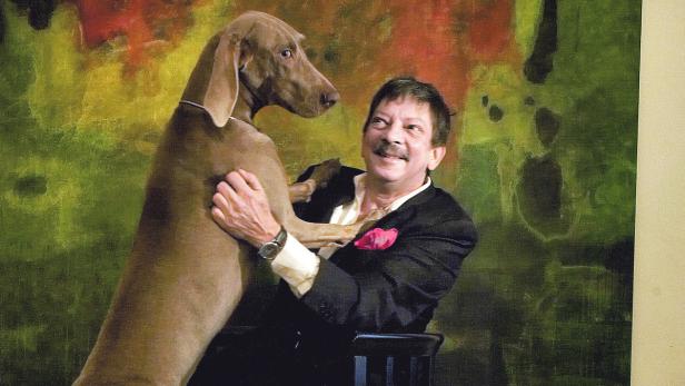 Heribert Sasse und seine Weimaraner-Hündin Alma: „Sie passt auf mich auf und nicht ich auf sie“